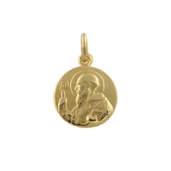 ELLA JOYAS - Medalla San Benito Oro 18k - 16