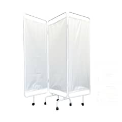 BOTICAMED - Biombo Clínico de 3 cuerpos Esmaltado Blanco