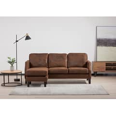 AGUILA - Sofa 3 Cuerpos Chaise Longue AD-LEM-358N7-BRN.