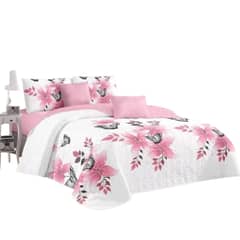 GENERICO - CUBRECAMA KING CON TELA QUILTS DE VERANO CON DISEÑO MARIPOSA  TF