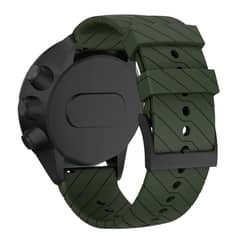 GENERICO - CORREA SILICONA COMPATIBLE SUUNTO 7 / 9 Baro D5 24MM VERD M