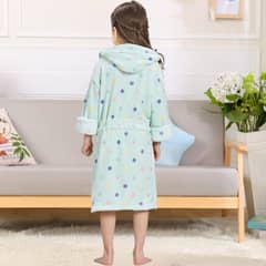 JUMP KIDS - Bata de Baño Capucha y Bolsillos Niño Polar Lunares