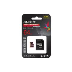 ADATA - Memoria Micro SD 64GB Clase 10 para 4K High Endurance