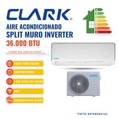 CLARK - AIRE ACONDICIONADO SPLIT MURO INVERTER 36000BTUhr