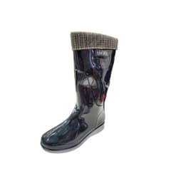 VINNYS OUTLET - Bota de Agua Lluvia Mujer Negro