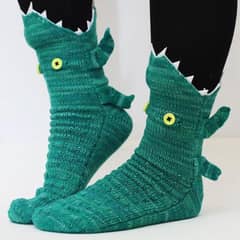 CRUSEC - Calcetines Con Diseño Verdes Medias Largas Talla Única