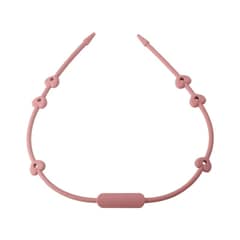 IRM - COLLAR SUJETADOR DE JUGUETES Y CHUPETES SILICONA ROSA
