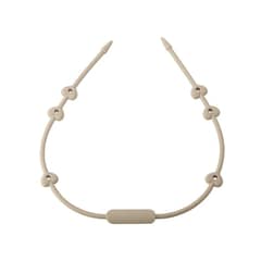 IRM - COLLAR SUJETADOR DE JUGUETES Y CHUPETES SILICONA BEIGE