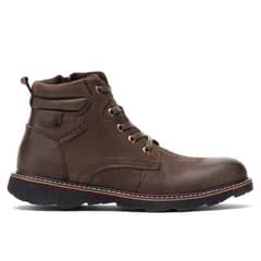 THUNDER BLUE - Botin de cuero con cordones- horma normal