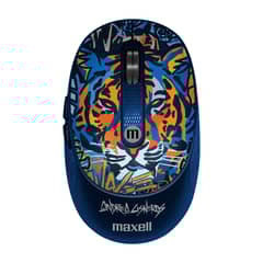 MAXELL - Mouse Inalámbrico Diseño Wild 4000dpi Usb/usb-c Tigre