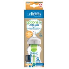 DR BROWNS - Mamadera Boca Ancha Options+ Vidrio 270ml