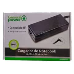 GENERAL POWER - Cargador Notebook HP 195V-333A - 45-30MM 65W