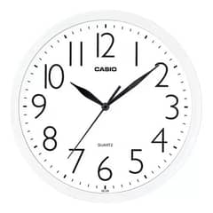 CASIO - Reloj Iq05-7 Mural Análogo Blanco - Incluye Pilas