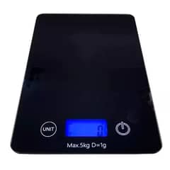 ESHOPANGIE - Balanza Pesa Digital Gramera De Cocina Vidrio Slim 5 Kilos