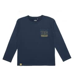 BUBBLE GUMMERS - Polera Manga Larga Niño Bubblegummers Igor Azul