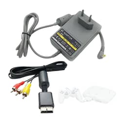 GENERICO - Pack cable de video mas transformador compatible con PSone
