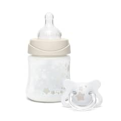 SUAVINEX - PACK RECIÉN NACIDO MAMADERA 150ML + CHUPETE BLANCO