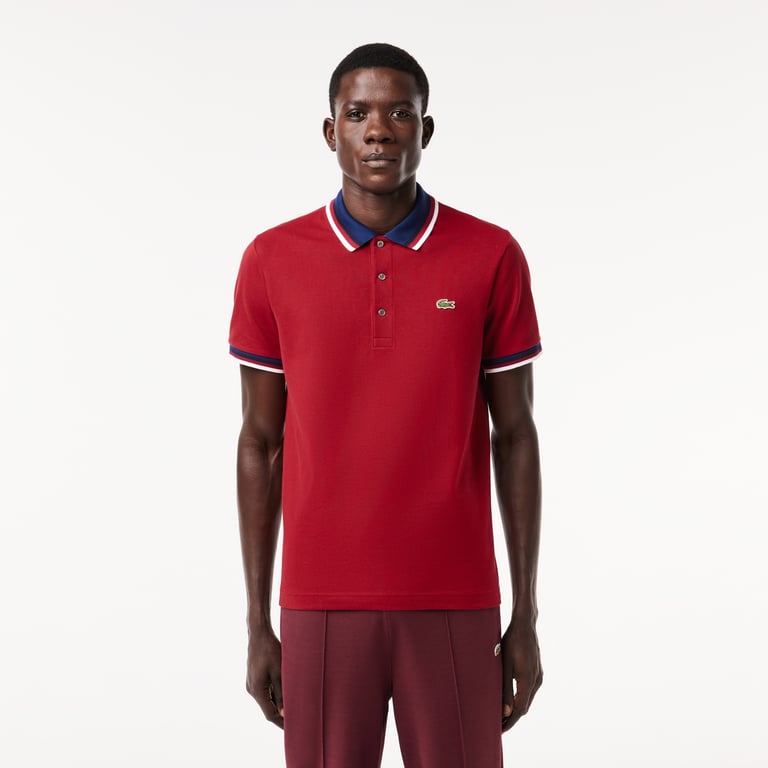 Polo lacoste rojo hombre outlet