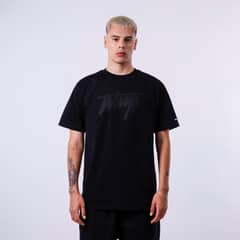 WHATUP - Polera Basic Logo Black on Black - Negro