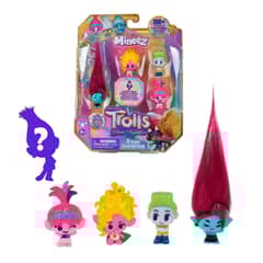 TROLLS - Pack 5 Mini Figuras - Burdeo