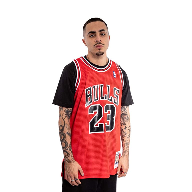 Precios Polera Nba Authentic Jersey Bulls 87 Mj Mitchell And Ness Coolebra