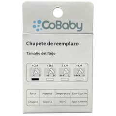 COBABY - PACK 2 CHUPETE REPUESTO FLUJO LENTO S