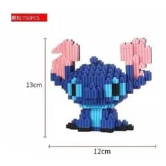 TEEMY - Mini Bloques Stich Figura 3d Armable