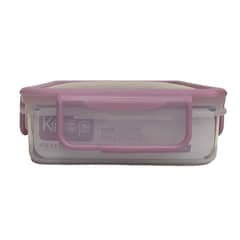 KEEP - HERMETICO PP 600ML CUADRADO ROSADO