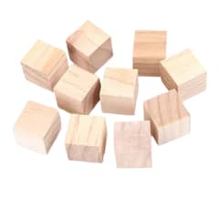 MOTARRO - Cubos De Madera Para Artesanías 12 Unidades