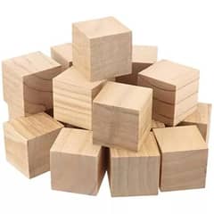 MOTARRO - Cubos De Madera Para Artesanías/manualidades 9 Unidades