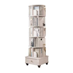 HOMER DESIGN - Biblioteca Giratoria Librero Organizador Libros Con Rueda y freno