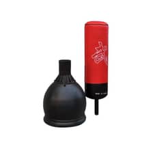 AK SPORT - Pushing Box Con Base Negra Artes Marciales Saco Boxeo PA-K4 - Rojo