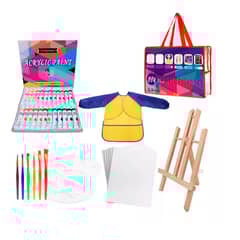 ESHOPANGIE - Set De Arte 39 Pzs Para Niños Kit Para Pintar Atril Pintura