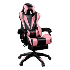 U BUY - Silla Gamer Vejia Ergonómica Con Tapizado De Poliuretano Rosa