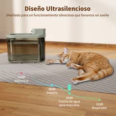 AIZO - Fuente Bebedor Eléctrico Automatico Gato Con Sensor De 2L