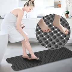 AIZO - Goma Antideslizante Para Piso De Ducha Tina Baño 39×100cm Negro