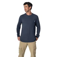 LENGA - Polera Hombre Manga Larga Coyán Algodón Orgánico Uv+ Lenga®.