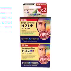 GENERICO - Pack Tintas Compatible para 21XL-22XL F380 D1460 F2180