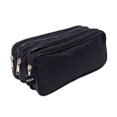ADIX - Estuche Escolar Triple Cierre Negro