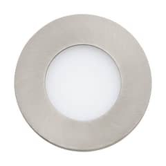 EGLO - Foco Embutido Led Fueva 1 Pro Níquel Satin Dm85 Luz Cálida Cod.64621