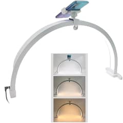 ANGELES DEL HOGAR - Lampara Led media luna con soporte para teléfono