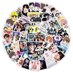 GENERICO - 50 Stickers Bts / Kpop - Etiquetas Autoadhesivas