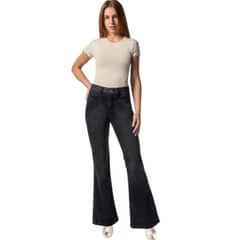 MOHICANO JEANS - Mohicano Jean Modelo 3629 Tiro Alto Cintura Flare Push Up