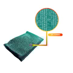QRUBBER - Malla Raschel Verde 2,1 x 100 mts Sombra 65%