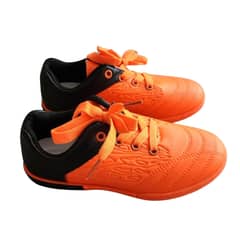 AUCKLAND OUTDOOR - Zapatilla Futbolito Niño Unisex Furbol Color NegroNaranjo