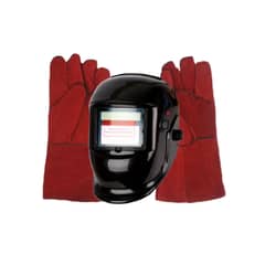 ACTUAL - Kit Soldador Mascara Soldar Fotosensible y Guantes De Cuero