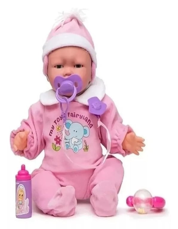 Muneca Bebe Nina Gestitos Movimiento Faciales Y Sonido