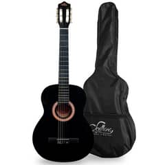 SEVILLANA - Guitarra Clasica 30 Pulgad Acabado De Madera Negro