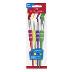 FABER-CASTELL - Pinceles Grip Soft Touch x4 uds.