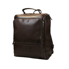 CRAFTMEN - Mochila 100% cuero natural Westminster color Café